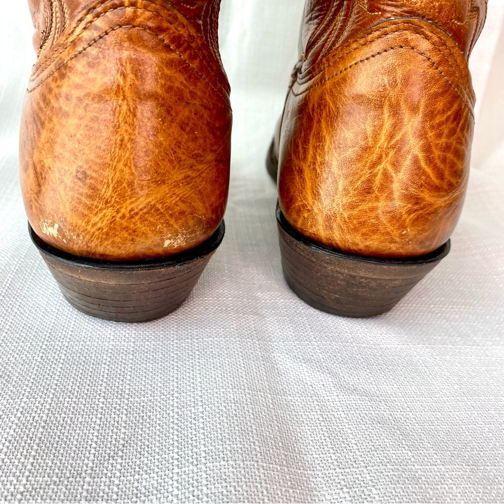 Vintage Nocona Men's Western Bullhide Leather Cowboy Boots Made in the USA - Picture 7 of 13